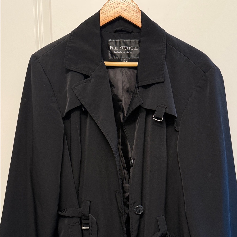 Fleet Street Women's Black Trench Coat